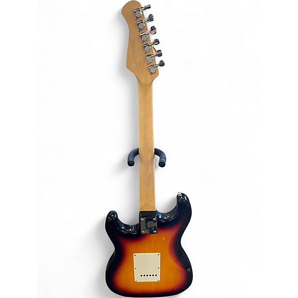 Used Donner Standard Series Stratocaster Sunburst Solid Body Electric Guitar