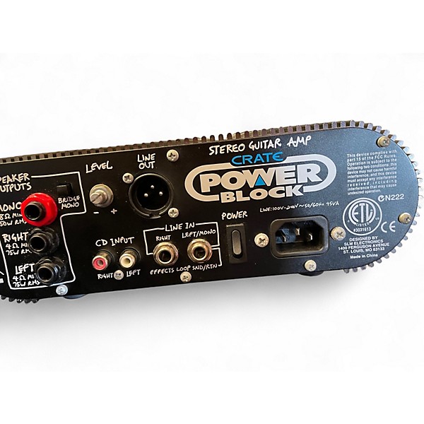 Used Crate POWER BLOCK Solid State Guitar Amp Head