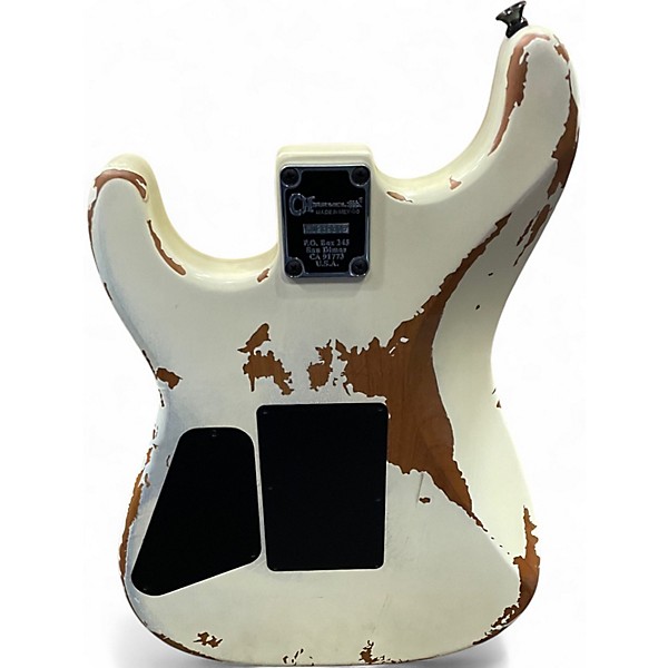 Used Charvel Pro Mod Relic San Dimas Style 1 HH FR White Solid Body Electric Guitar