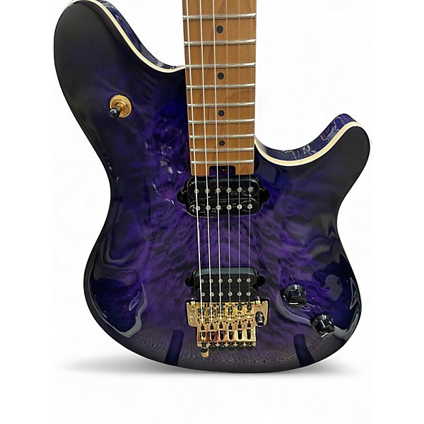 Used 2020s EVH Wolfgang Special QM Trans Purple Solid Body Electric Guitar