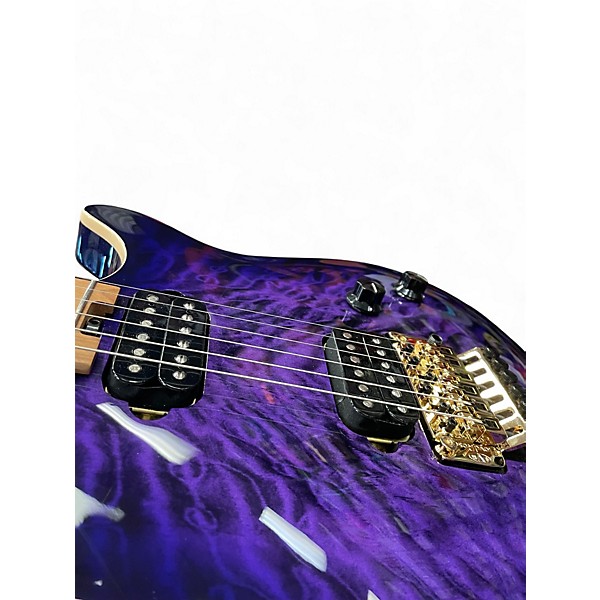 Used 2020s EVH Wolfgang Special QM Trans Purple Solid Body Electric Guitar