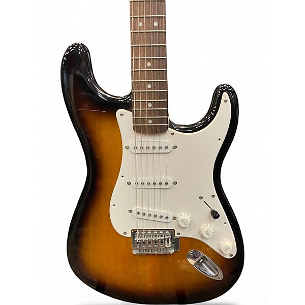 Used Squier Affinity Stratocaster 2 Tone Sunburst Solid Body Electric Guitar