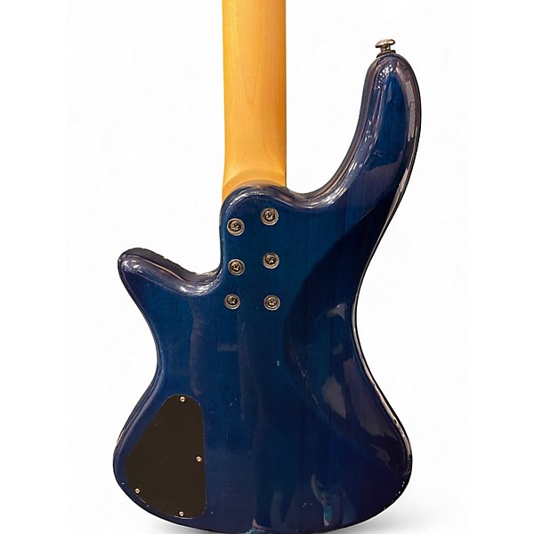 Used Schecter Guitar Research stilleto extreme 4 Black Electric Bass Guitar