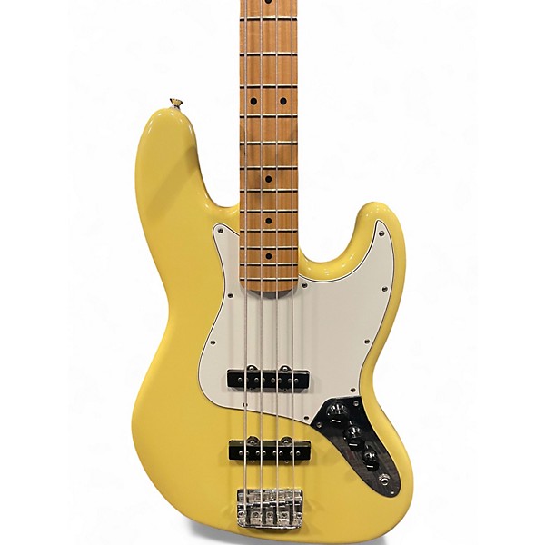 Used Fender Player Jazz Bass YELLOW Electric Bass Guitar