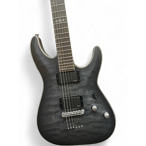 Used Schecter Guitar Research C1 Platinum Black Solid Body Electric Guitar