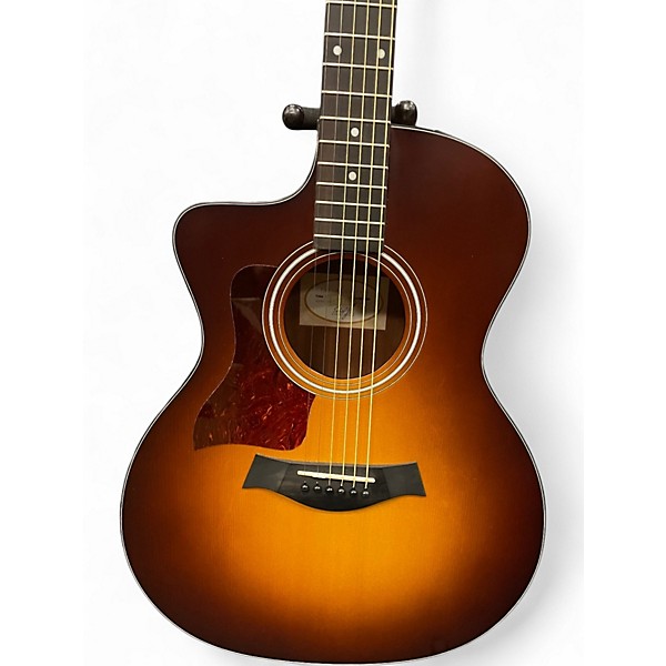 Used Taylor 114CE Left Handed SUNBURST Acoustic Electric Guitar