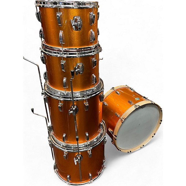 Vintage 1970s Ludwig 6 Piece 6 piece drum kit Gold Sparkle (Wrap) Drum Kit