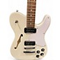 Used Fender JA90 Jim Adkins Thinline Telecaster Arctic White Hollow Body Electric Guitar