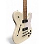 Used Fender JA90 Jim Adkins Thinline Telecaster Arctic White Hollow Body Electric Guitar