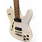 Used Fender JA90 Jim Adkins Thinline Telecaster Arctic White Hollow Body Electric Guitar