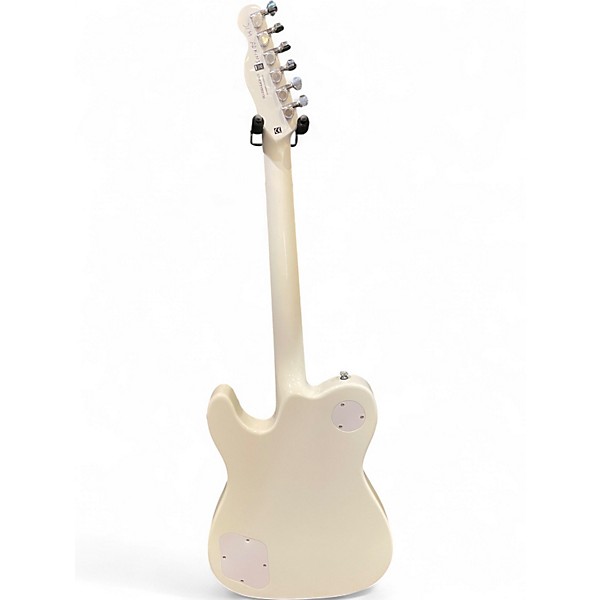 Used Fender JA90 Jim Adkins Thinline Telecaster Arctic White Hollow Body Electric Guitar