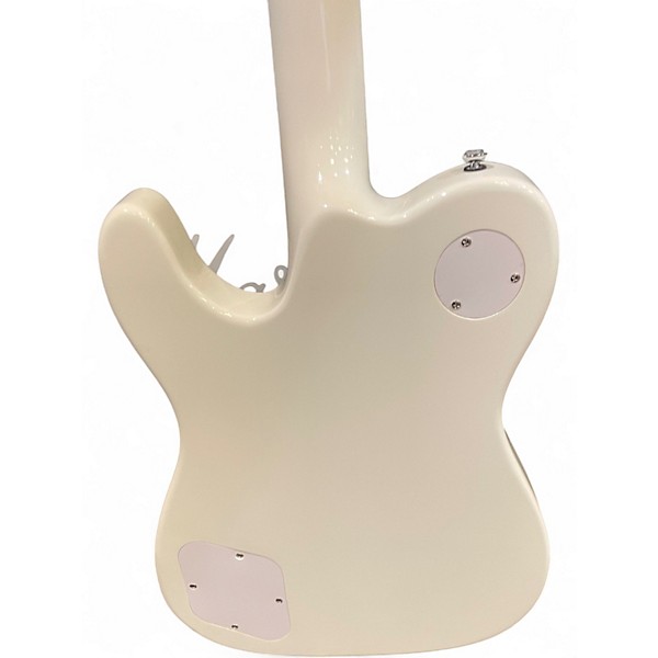 Used Fender JA90 Jim Adkins Thinline Telecaster Arctic White Hollow Body Electric Guitar