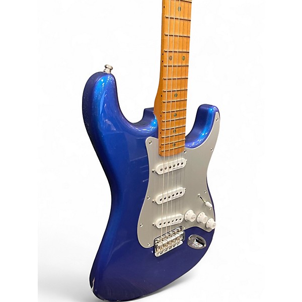 Used Fender H.E.R. Stratocaster Marlin Blue Solid Body Electric Guitar