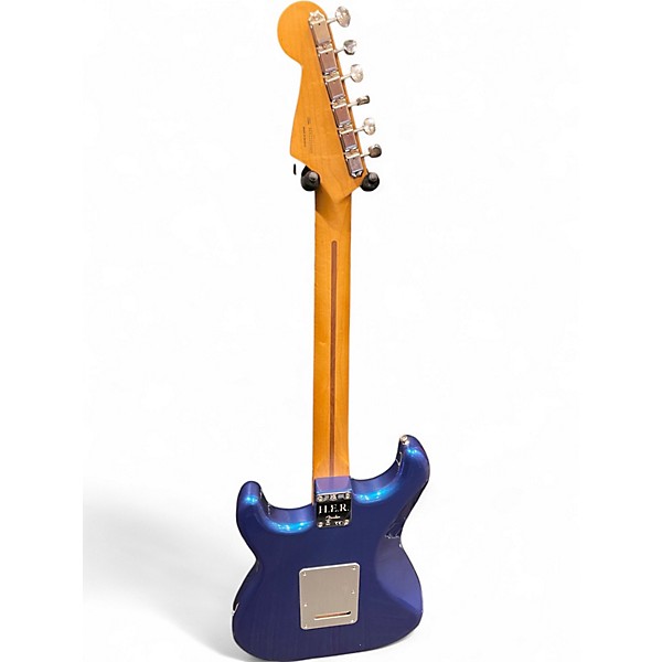 Used Fender H.E.R. Stratocaster Marlin Blue Solid Body Electric Guitar