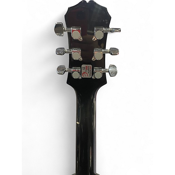 Used Epiphone Les Paul Standard Black and White Solid Body Electric Guitar