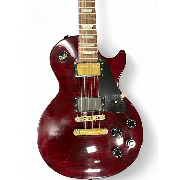 Used 2003 Gibson Les Paul Studio Trans Crimson Red Solid Body Electric Guitar