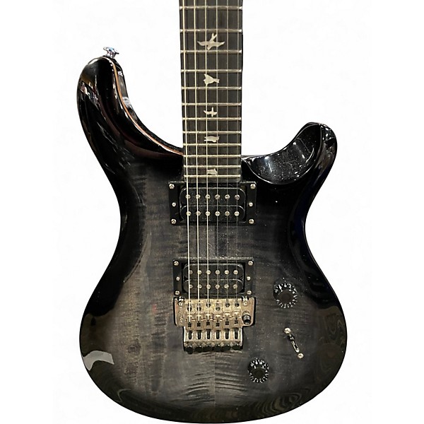 Used PRS SE Custom 24 Trans Black Solid Body Electric Guitar