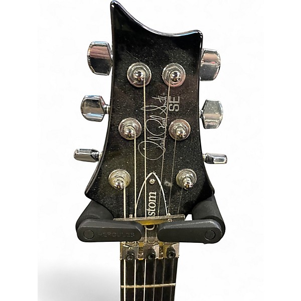 Used PRS SE Custom 24 Trans Black Solid Body Electric Guitar