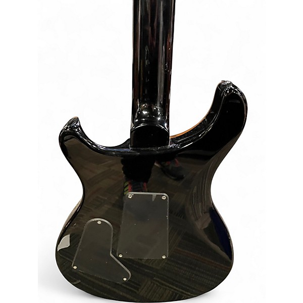 Used PRS SE Custom 24 Trans Black Solid Body Electric Guitar