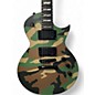 Used Ltd EC1000 Deluxe WOODLAND CAMO Solid Body Electric Guitar