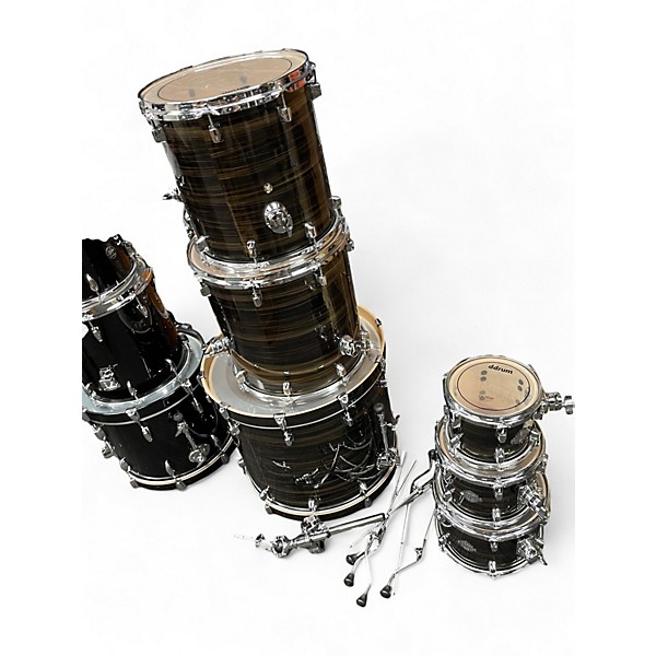 Used ddrum 6 Piece Dominion Birch Brushed Olive Metallic Drum Kit