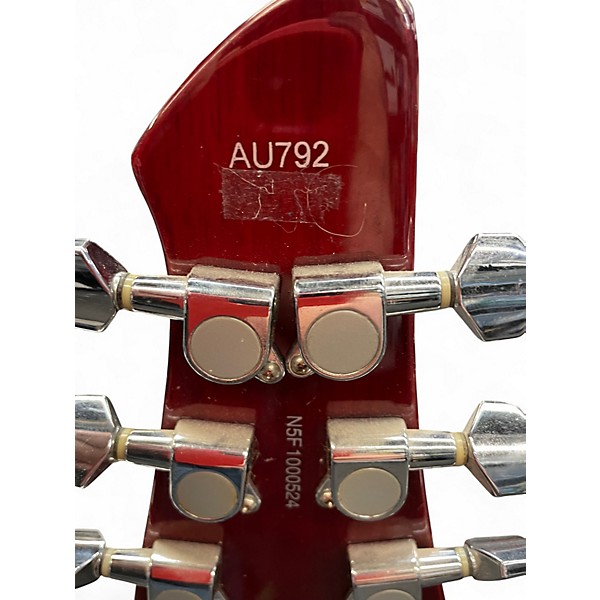 Used Austin AU792 Cherry Solid Body Electric Guitar
