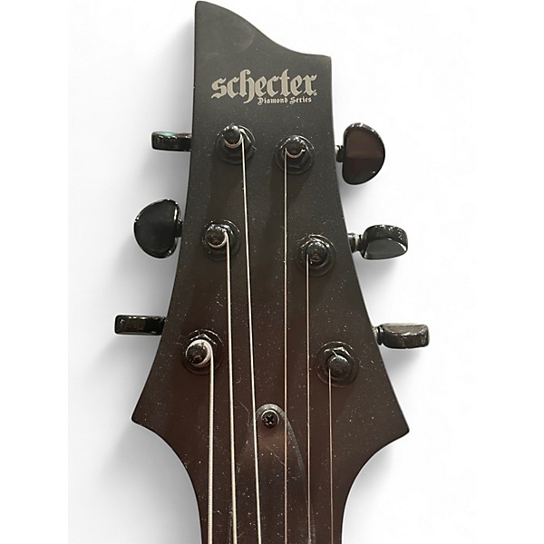 Used Schecter Guitar Research C1 Platinum Satin Black Solid Body Electric Guitar