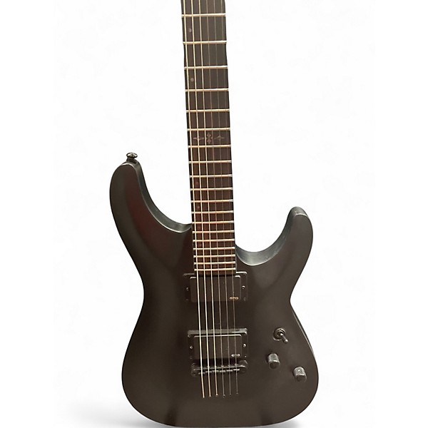 Used Schecter Guitar Research C1 Platinum Satin Black Solid Body Electric Guitar