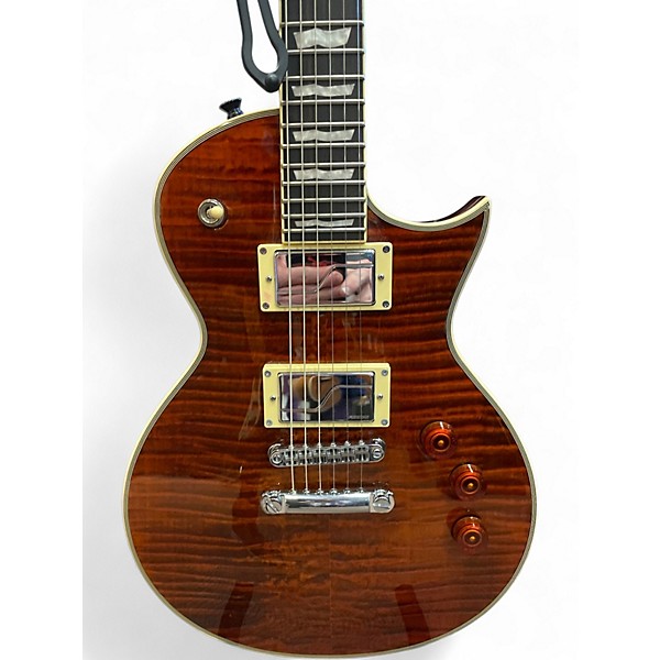 Used ESP LTD EC1000 Deluxe TIGER BURST Solid Body Electric Guitar
