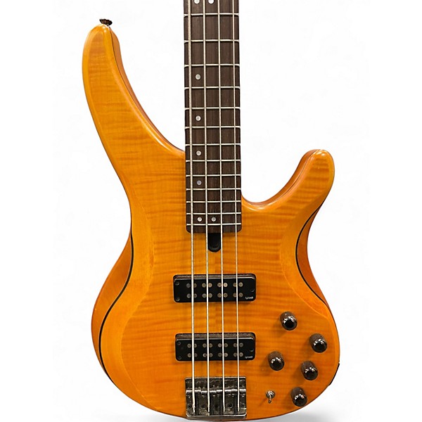 Used Yamaha TRBX604FM Matte Amber Electric Bass Guitar