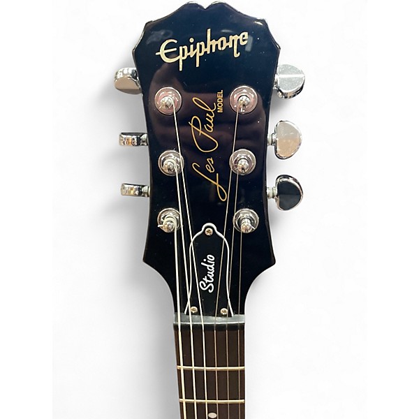 Used 2004 Epiphone Les Paul Studio Vintage Sunburst Solid Body Electric Guitar