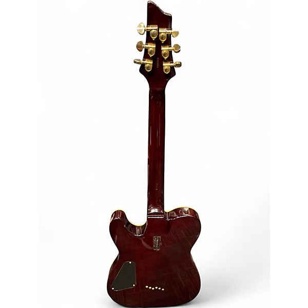 Used Schecter Guitar Research Diamond Series PT Tiger Eye Solid Body Electric Guitar