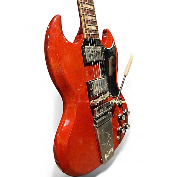Used 2021 Gibson SG Standard '61 Maestro Vibrola Vintage Cherry Solid Body Electric Guitar