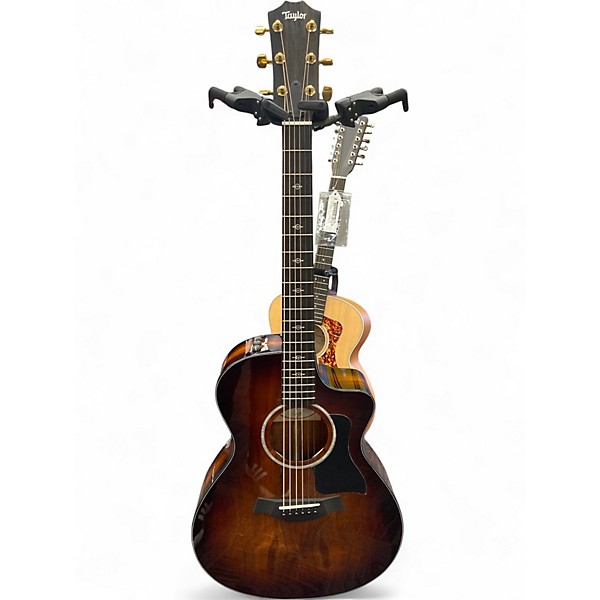 Used Taylor 222 CE K DLX 2 Tone Sunburst Acoustic Electric Guitar
