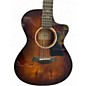 Used Taylor 222 CE K DLX 2 Tone Sunburst Acoustic Electric Guitar