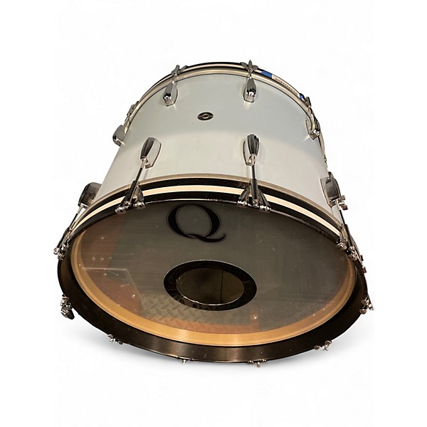 Used Q Drum Co. 4 Piece Maple Mahogany Daphne Blue Drum Kit