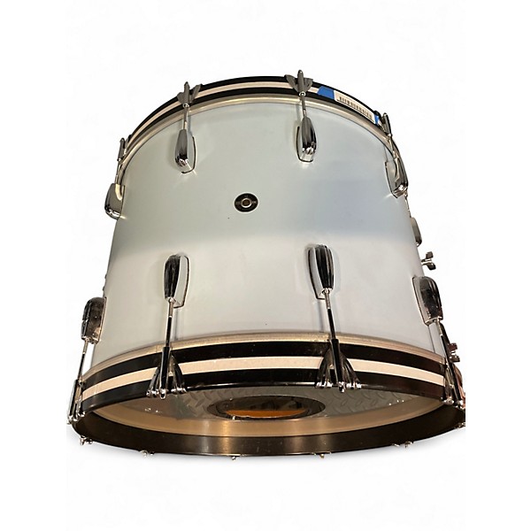 Used Q Drum Co. 4 Piece Maple Mahogany Daphne Blue Drum Kit