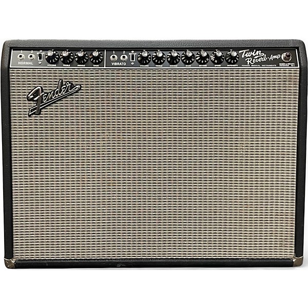 Used Fender Vintage Reissue 1965 Twin Reverb Tube Guitar Combo Amp