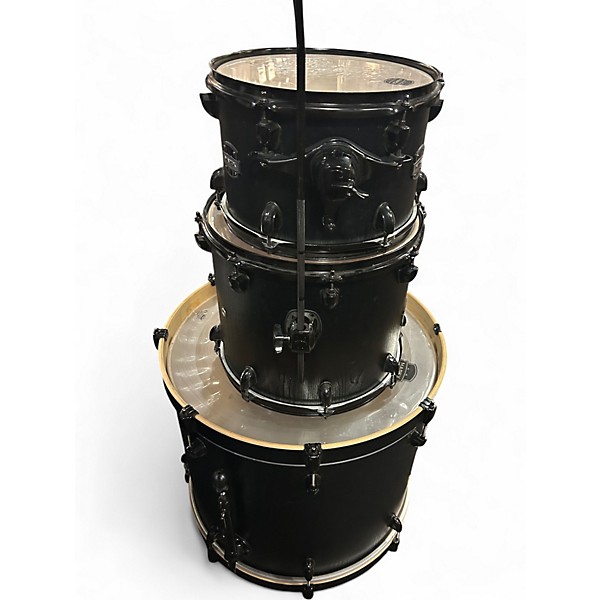 Used Mapex 3 Piece Mars Black Drum Kit