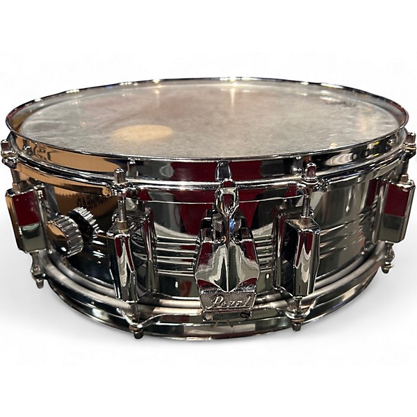 Used 1970s Pearl 5X14 Jupiter Chrome Over Brass Drum