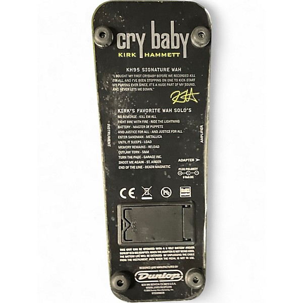 Used Dunlop KH95 Kirk Hammett Signature Cry Baby Wah Effect Pedal