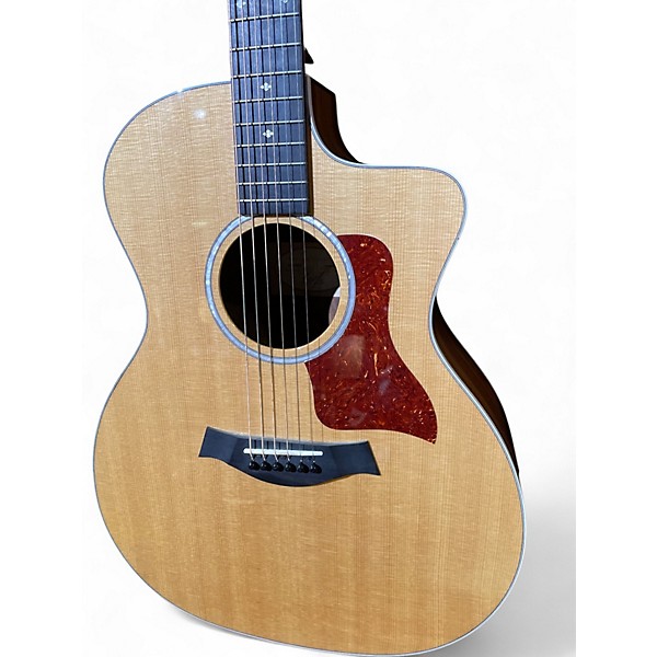 Used Taylor 214CE Deluxe Natural Acoustic Electric Guitar