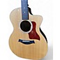 Used Taylor 214CE Deluxe Natural Acoustic Electric Guitar