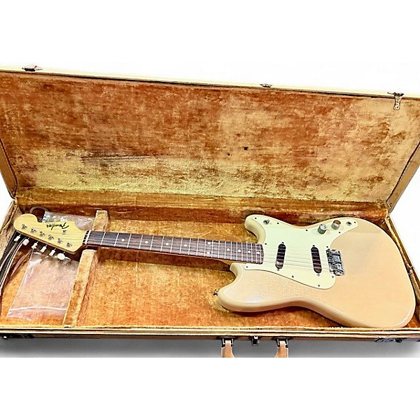 Vintage 1961 Fender Duo Sonic Desert Sand Solid Body Electric Guitar