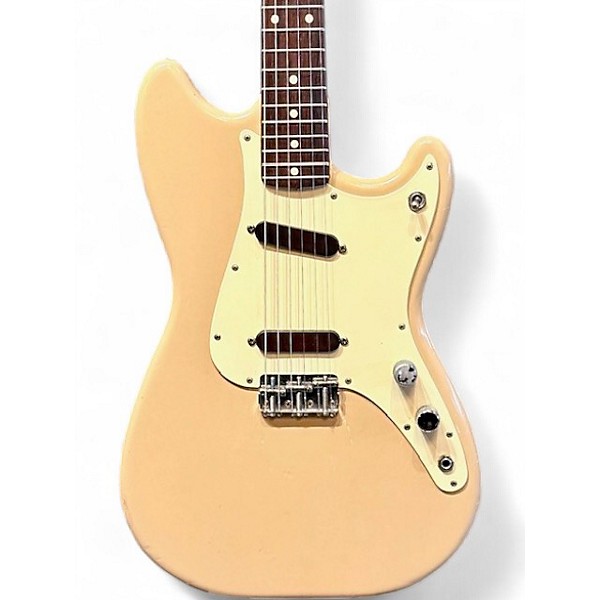 Vintage 1961 Fender Duo Sonic Desert Sand Solid Body Electric Guitar