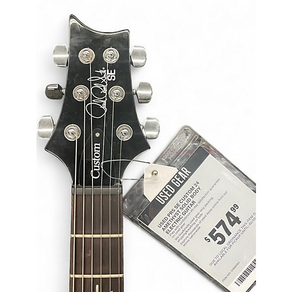 Used PRS SE Custom 24 Amethyst Solid Body Electric Guitar