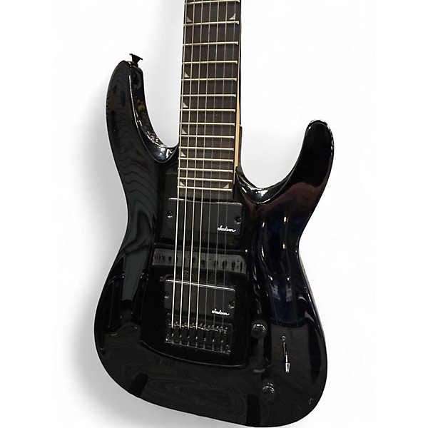 Used 2020s Jackson JS22-7 Dinky 7 String Black Solid Body Electric Guitar