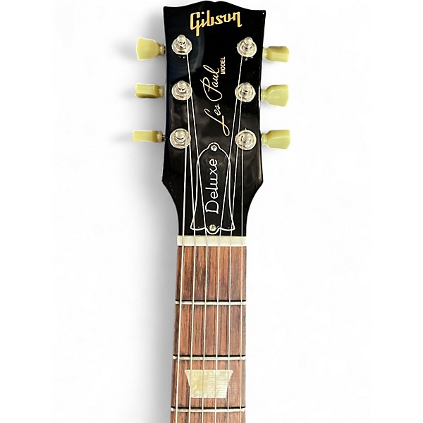 Used Gibson Les Paul Deluxe Cherry Sunburst Solid Body Electric Guitar