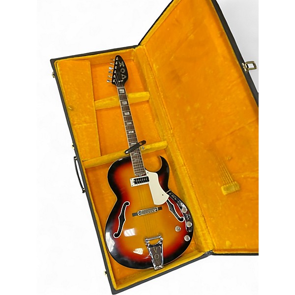 Vintage 1960s VOX Apollo V622 sunburst Hollow Body Electric Guitar
