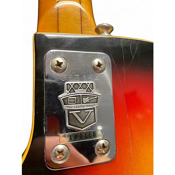 Vintage 1960s VOX Apollo V622 sunburst Hollow Body Electric Guitar